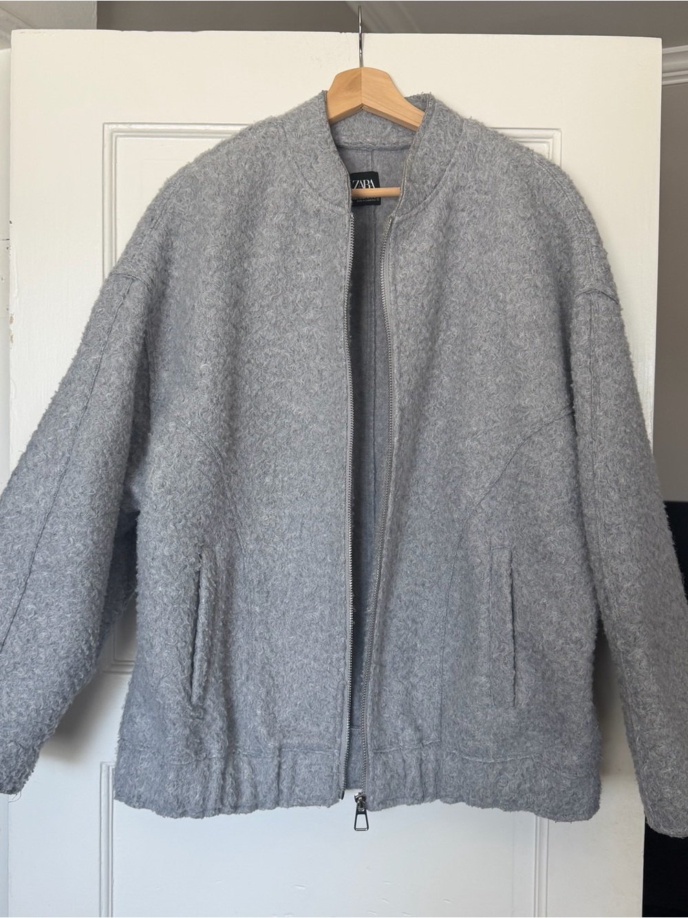 ZARA GREY OVERSIZED JACKET